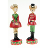 Figura egér fiú/lány poly 14,5cm piros/zöld