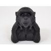 Figura gorilla műanyag 21cm fekete